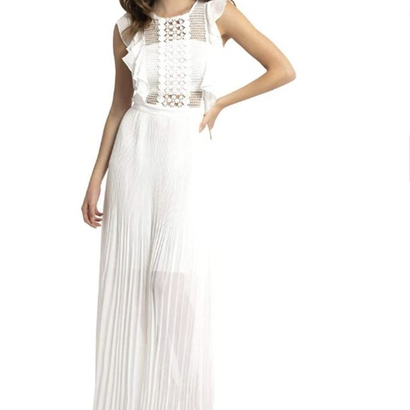 NWT White Bandeau Cut-Out Gown - Picture 3 of 11